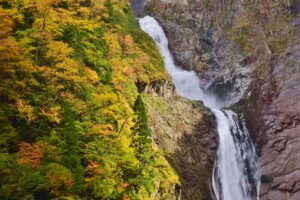 The Tateyama Kurobe Alpine Route Shomyo Falls